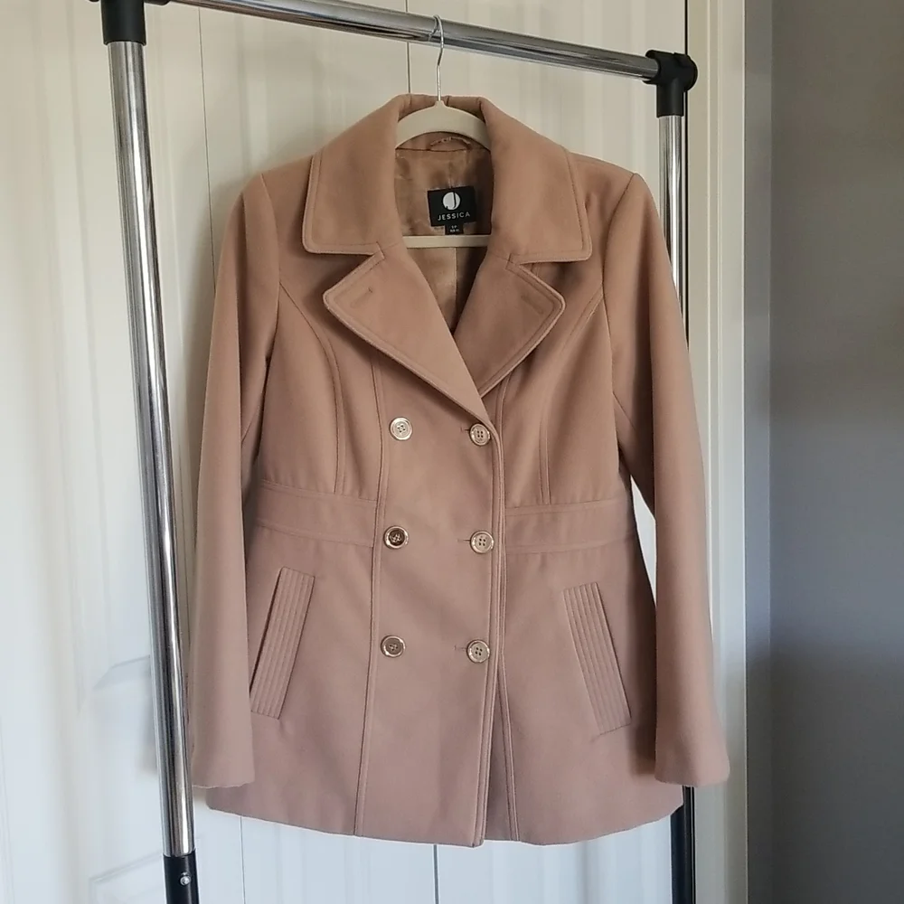 Jessica winter wool coat on camel color - Picture 1 of 9
